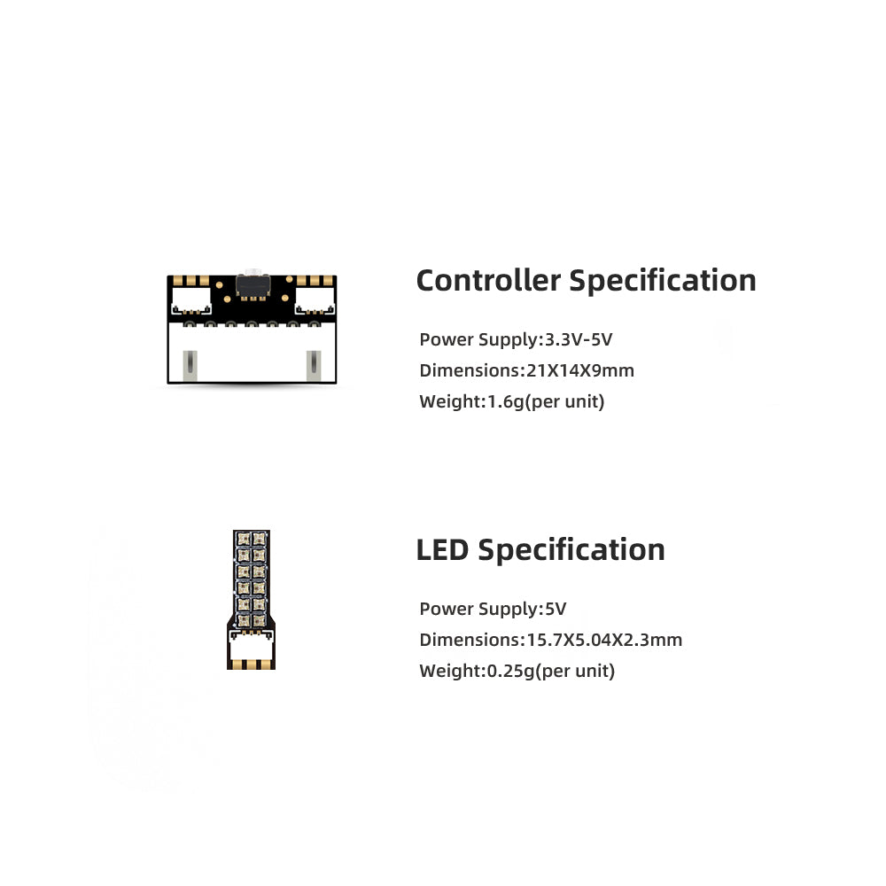 HGLRC RS Racing LED 4pcs 2812  - огляд і ціна Drone Kit Plug And Play