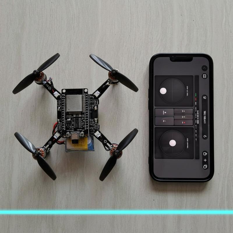 E1 ESP32 Open‑Source Mini Dron - огляд і ціна Drone Kit Parts Included