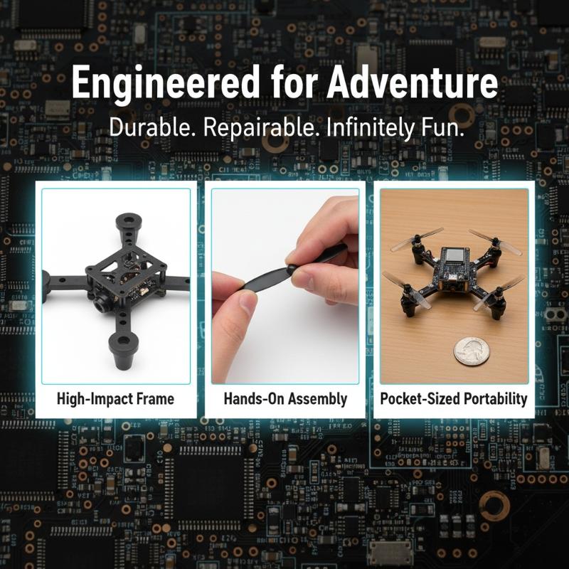 E1 ESP32 Open‑Source Mini Dron - огляд і ціна Drone Kit Parts Included